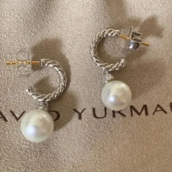 David Yurman earrings pearl